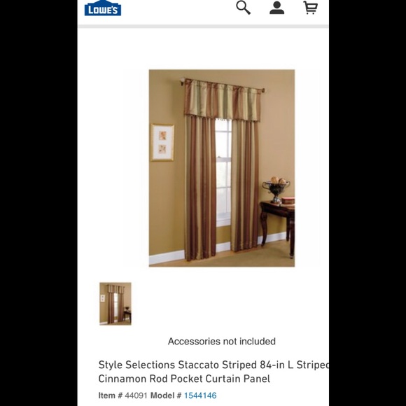 Style Selections Other 4 Lowes Staccato Stripe Drapery Panels